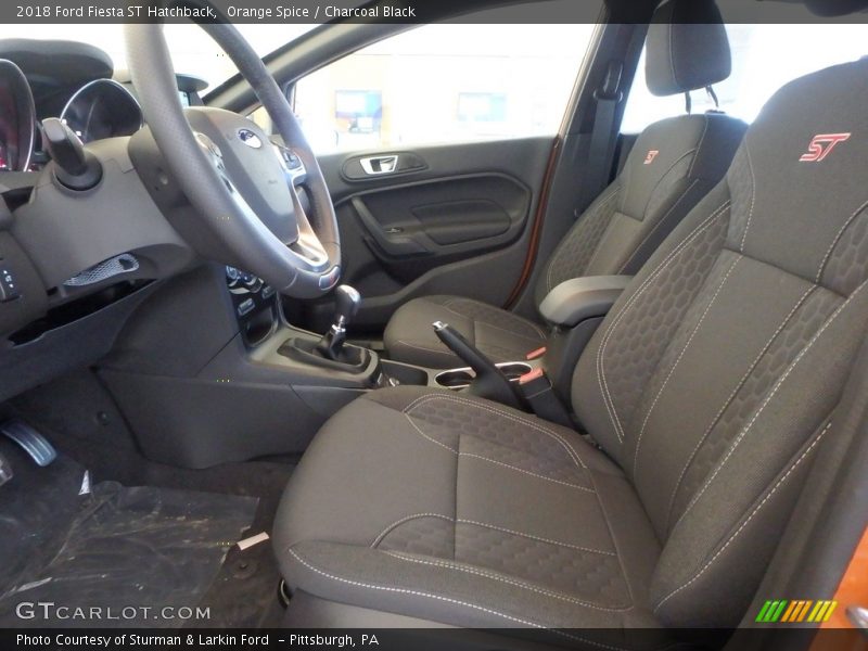 Orange Spice / Charcoal Black 2018 Ford Fiesta ST Hatchback
