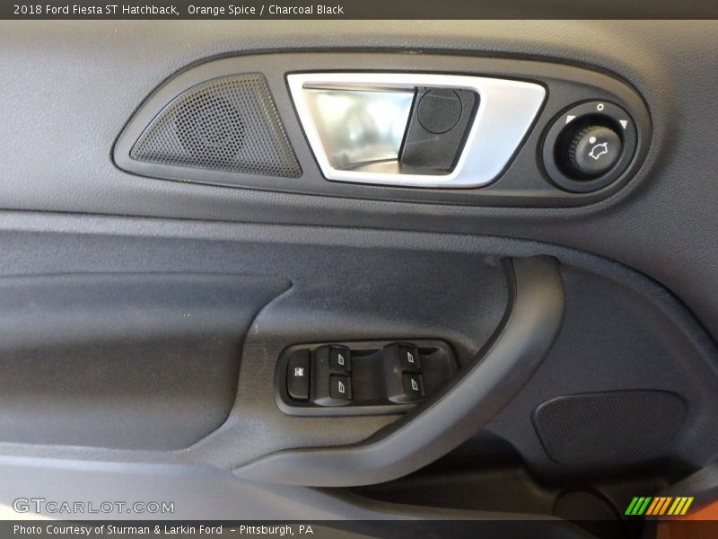 Orange Spice / Charcoal Black 2018 Ford Fiesta ST Hatchback