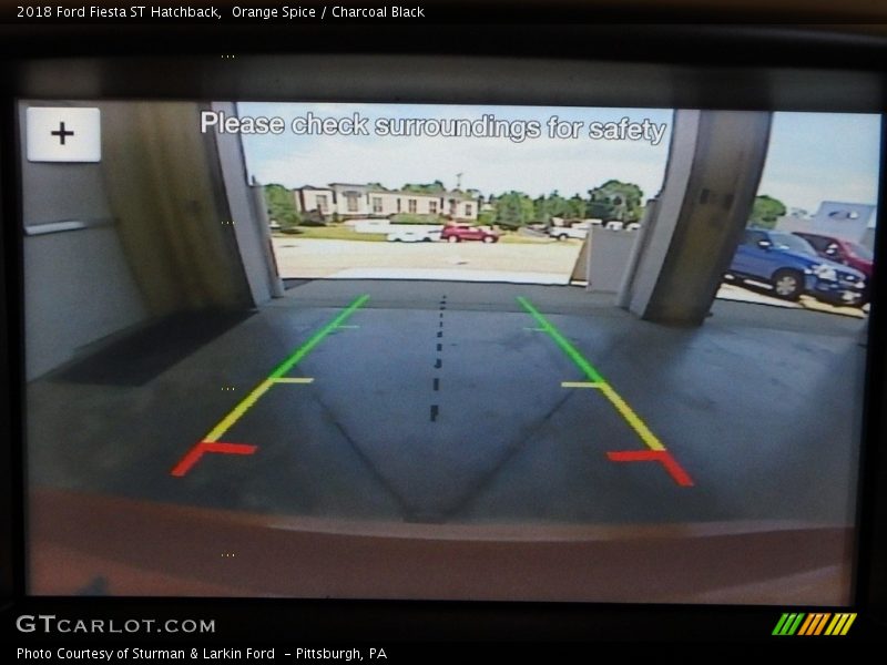 Orange Spice / Charcoal Black 2018 Ford Fiesta ST Hatchback