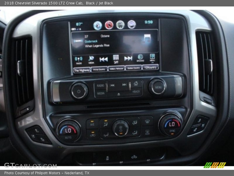 Black / Jet Black 2018 Chevrolet Silverado 1500 LTZ Crew Cab