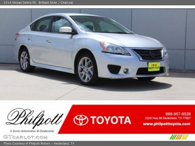 Brilliant Silver / Charcoal 2014 Nissan Sentra SR