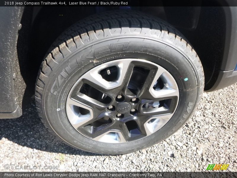 Laser Blue Pearl / Black/Ruby Red 2018 Jeep Compass Trailhawk 4x4