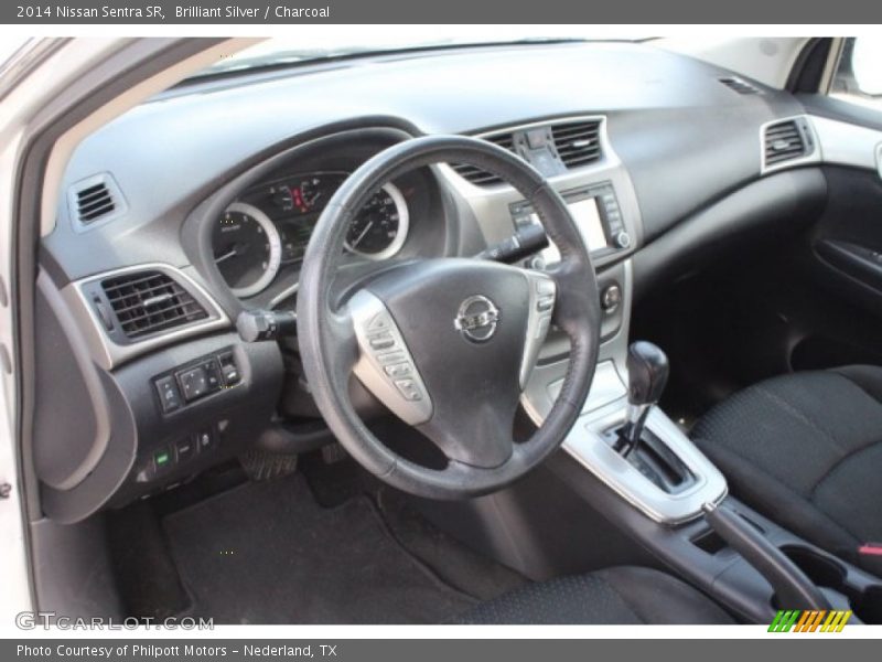 Brilliant Silver / Charcoal 2014 Nissan Sentra SR