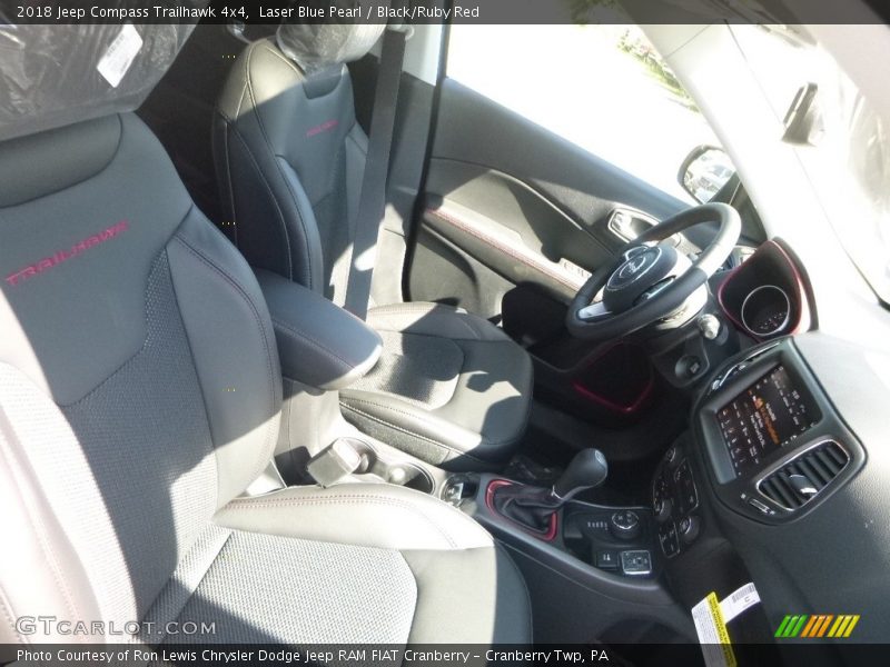 Laser Blue Pearl / Black/Ruby Red 2018 Jeep Compass Trailhawk 4x4