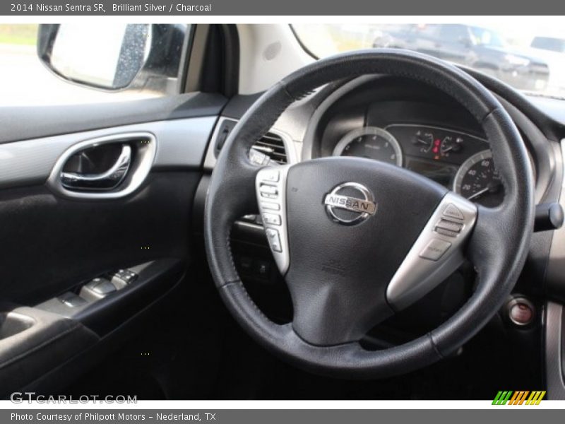 Brilliant Silver / Charcoal 2014 Nissan Sentra SR