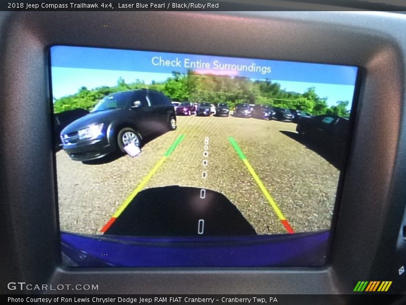 Laser Blue Pearl / Black/Ruby Red 2018 Jeep Compass Trailhawk 4x4