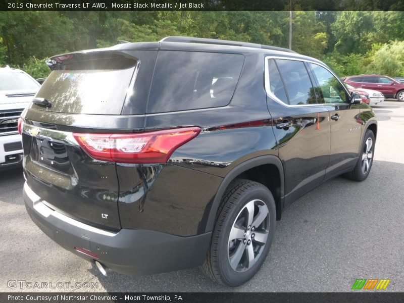 Mosaic Black Metallic / Jet Black 2019 Chevrolet Traverse LT AWD