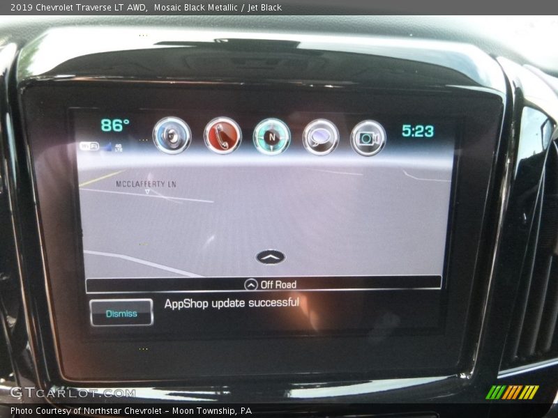 Mosaic Black Metallic / Jet Black 2019 Chevrolet Traverse LT AWD