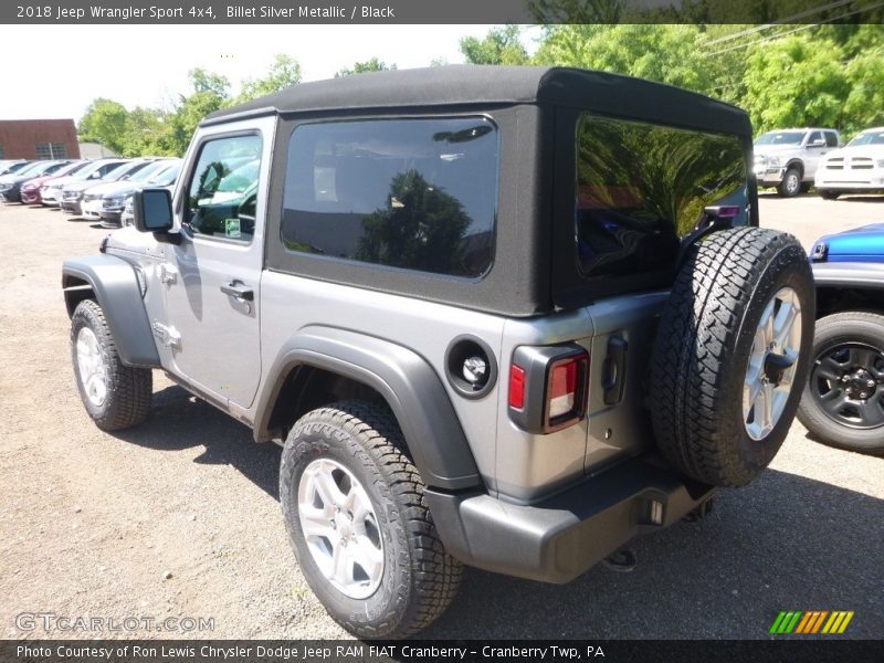 Billet Silver Metallic / Black 2018 Jeep Wrangler Sport 4x4