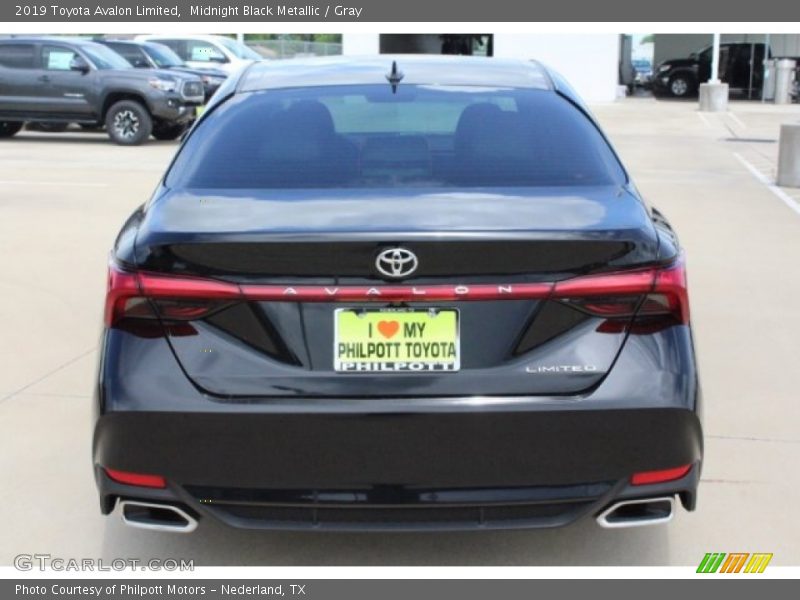 Midnight Black Metallic / Gray 2019 Toyota Avalon Limited