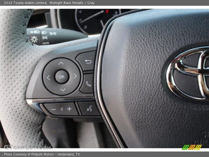 Midnight Black Metallic / Gray 2019 Toyota Avalon Limited