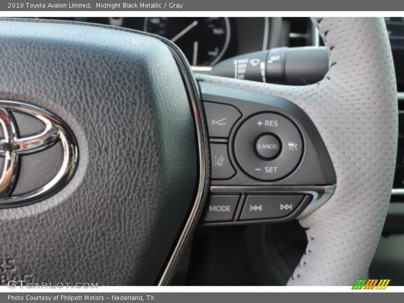Midnight Black Metallic / Gray 2019 Toyota Avalon Limited