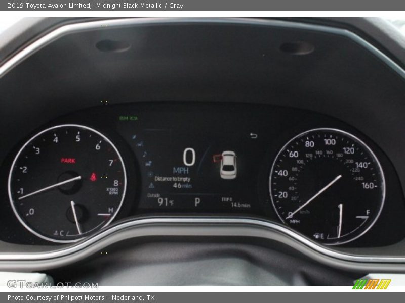 Midnight Black Metallic / Gray 2019 Toyota Avalon Limited