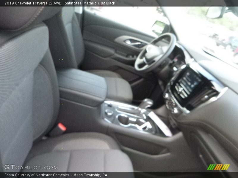 Satin Steel Metallic / Jet Black 2019 Chevrolet Traverse LS AWD