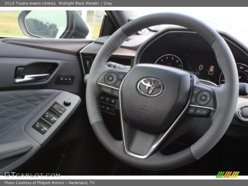 Midnight Black Metallic / Gray 2019 Toyota Avalon Limited