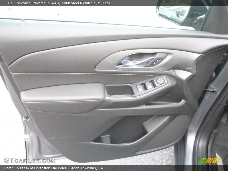 Satin Steel Metallic / Jet Black 2019 Chevrolet Traverse LS AWD