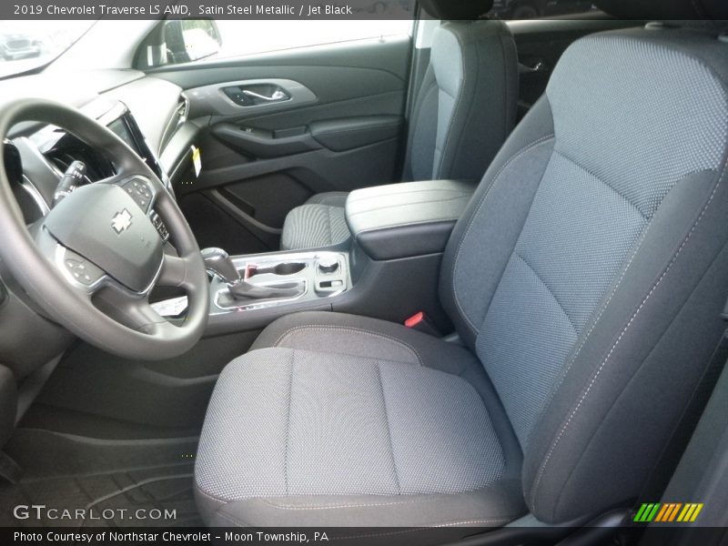 Satin Steel Metallic / Jet Black 2019 Chevrolet Traverse LS AWD