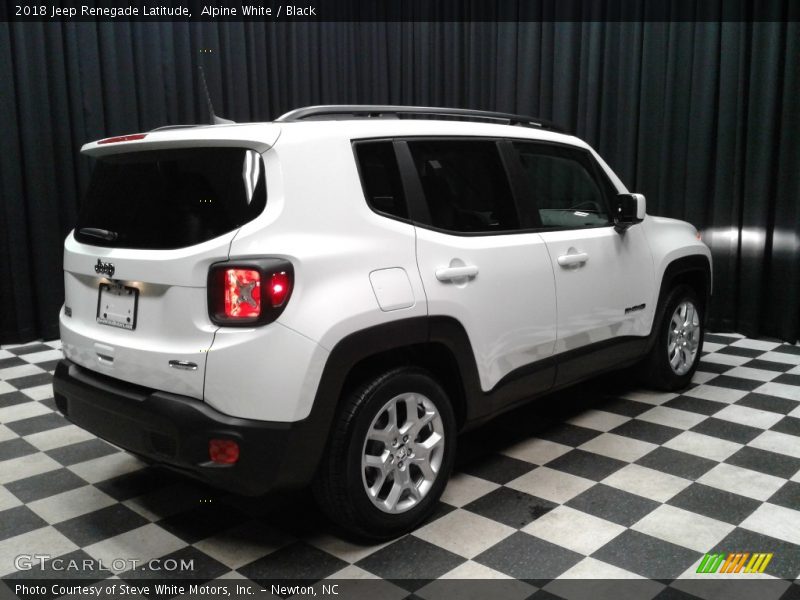 Alpine White / Black 2018 Jeep Renegade Latitude
