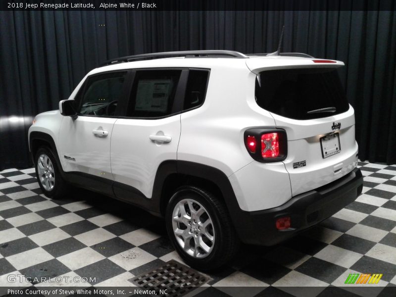 Alpine White / Black 2018 Jeep Renegade Latitude