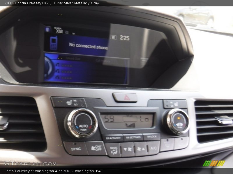 Lunar Silver Metallic / Gray 2016 Honda Odyssey EX-L