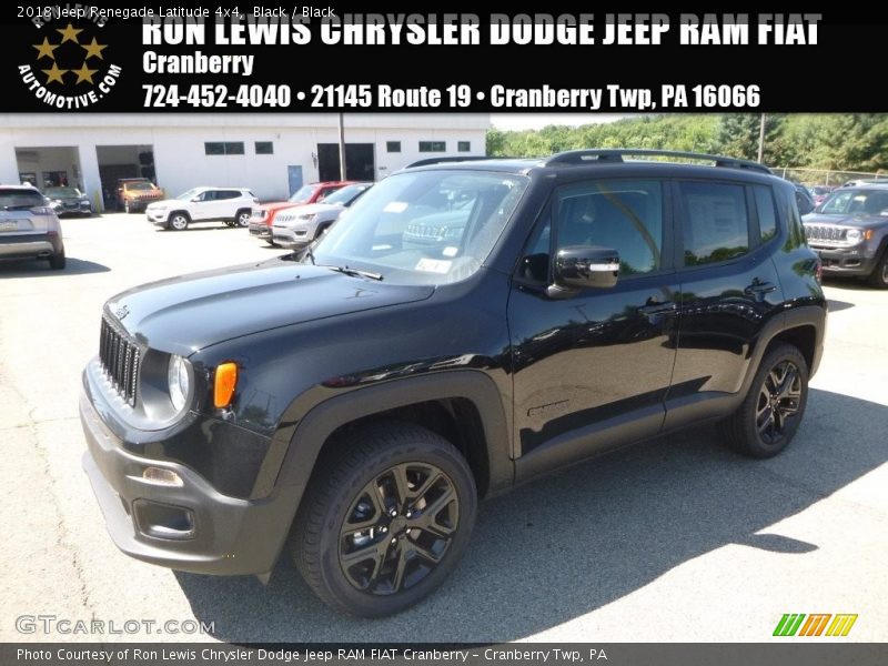 Black / Black 2018 Jeep Renegade Latitude 4x4