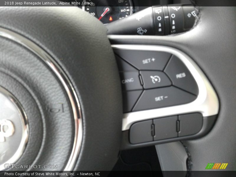 Alpine White / Black 2018 Jeep Renegade Latitude