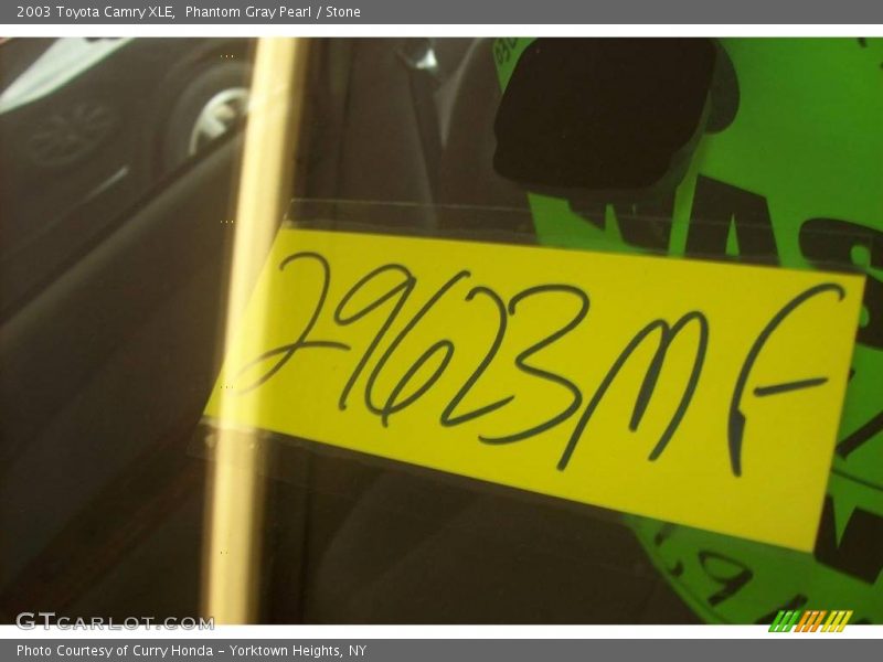 Phantom Gray Pearl / Stone 2003 Toyota Camry XLE