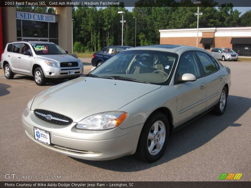 Gold Ash Metallic / Medium Parchment 2003 Ford Taurus SES