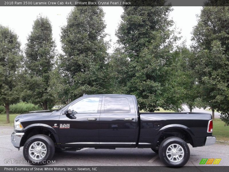 Brilliant Black Crystal Pearl / Black 2018 Ram 3500 Laramie Crew Cab 4x4