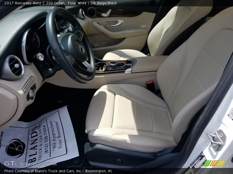 Polar White / Silk Beige/Black 2017 Mercedes-Benz C 300 Sedan
