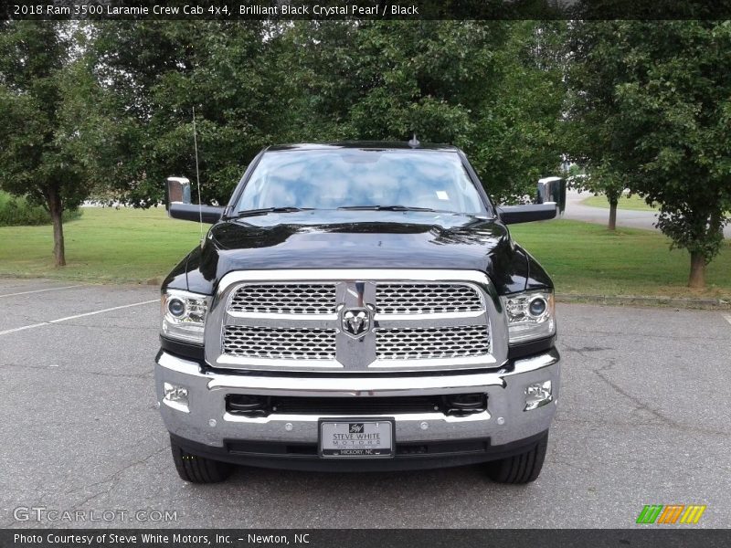 Brilliant Black Crystal Pearl / Black 2018 Ram 3500 Laramie Crew Cab 4x4