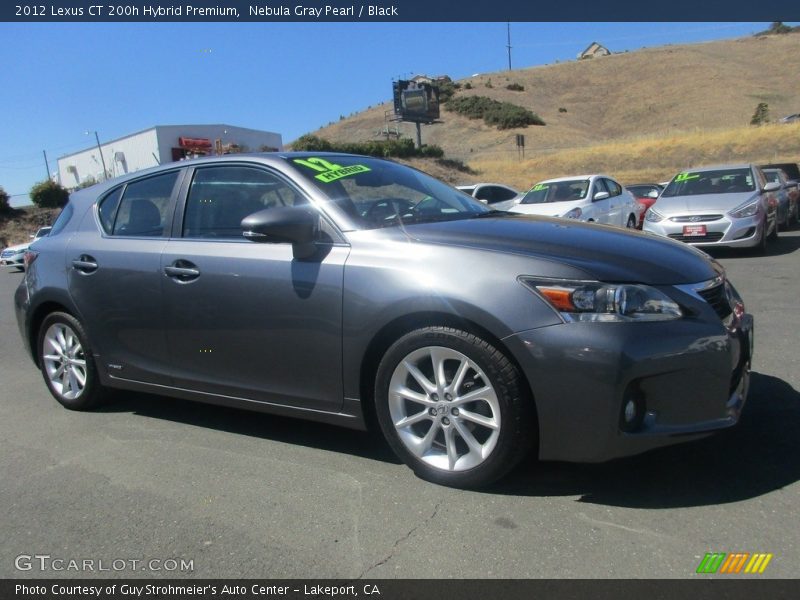 Nebula Gray Pearl / Black 2012 Lexus CT 200h Hybrid Premium
