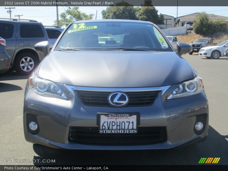 Nebula Gray Pearl / Black 2012 Lexus CT 200h Hybrid Premium