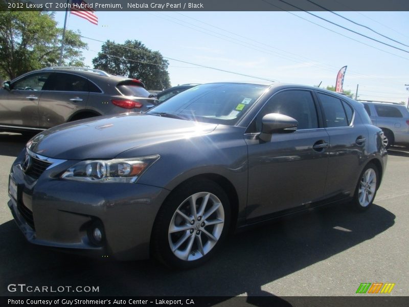 Nebula Gray Pearl / Black 2012 Lexus CT 200h Hybrid Premium