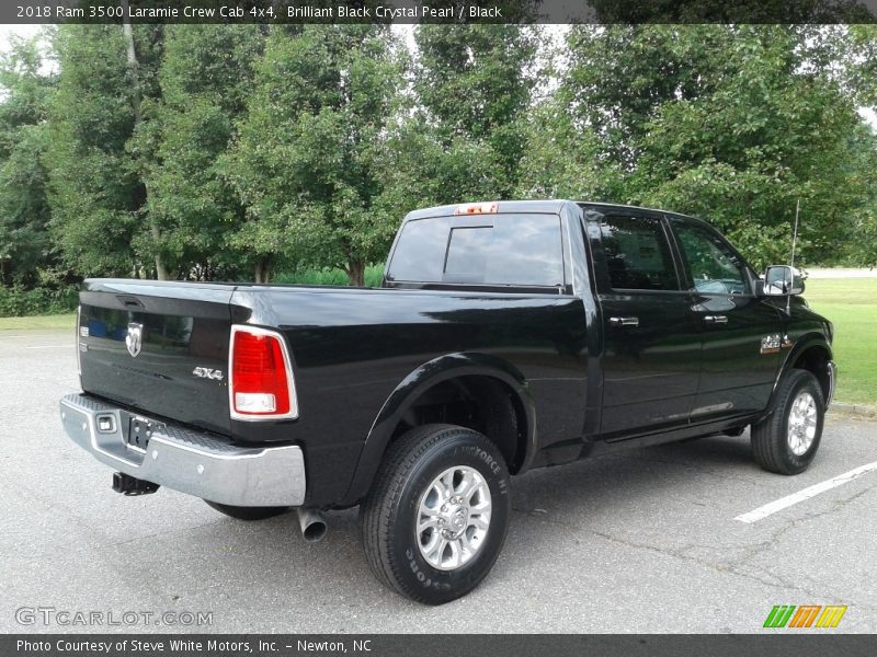 Brilliant Black Crystal Pearl / Black 2018 Ram 3500 Laramie Crew Cab 4x4