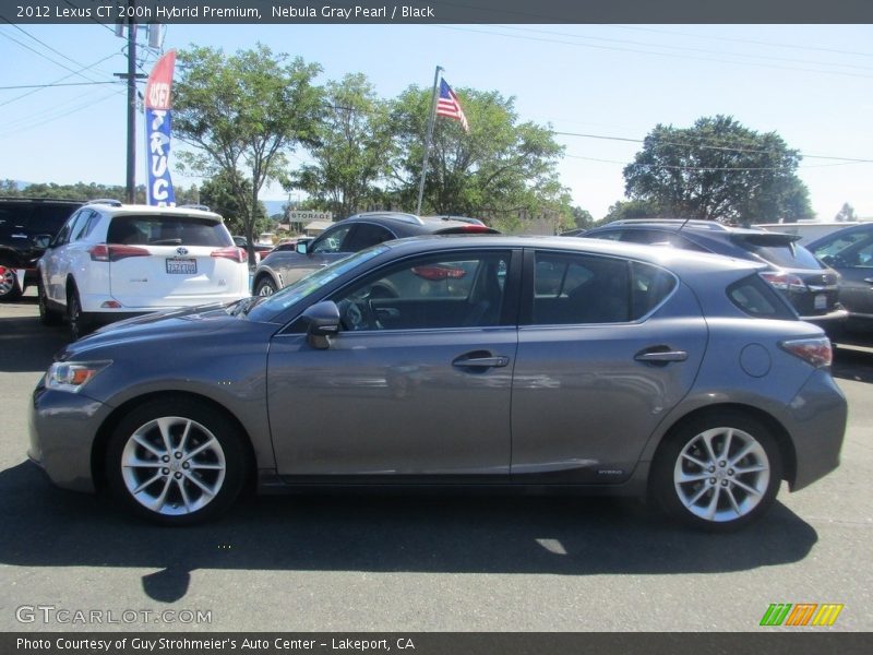 Nebula Gray Pearl / Black 2012 Lexus CT 200h Hybrid Premium