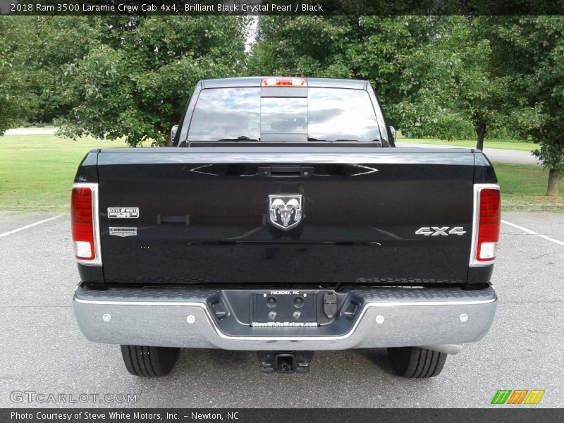 Brilliant Black Crystal Pearl / Black 2018 Ram 3500 Laramie Crew Cab 4x4