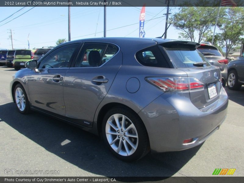 Nebula Gray Pearl / Black 2012 Lexus CT 200h Hybrid Premium