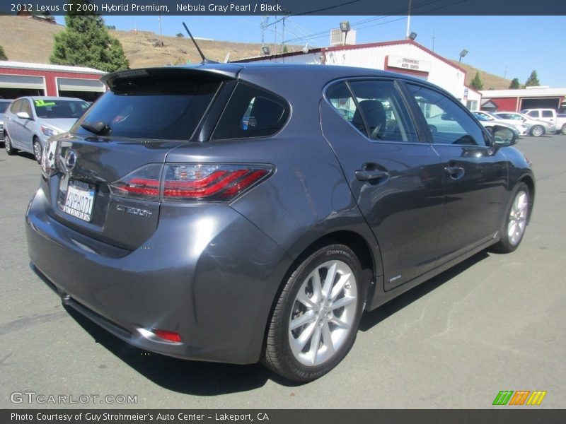 Nebula Gray Pearl / Black 2012 Lexus CT 200h Hybrid Premium