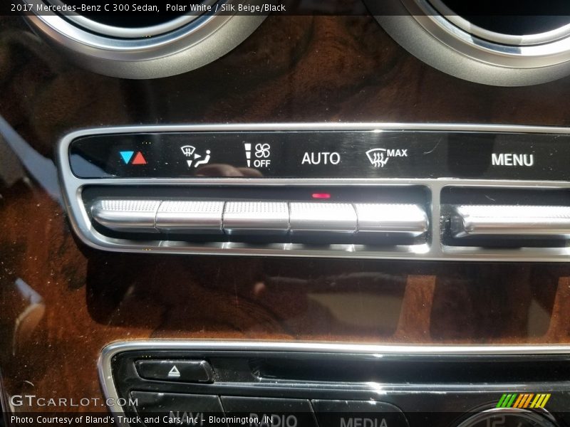 Polar White / Silk Beige/Black 2017 Mercedes-Benz C 300 Sedan