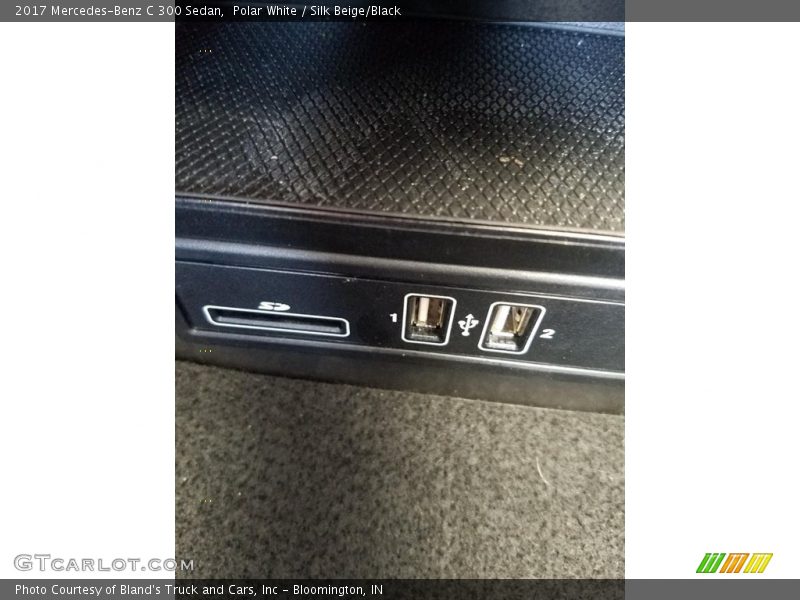 Polar White / Silk Beige/Black 2017 Mercedes-Benz C 300 Sedan