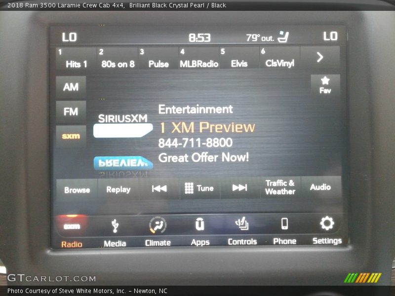 Brilliant Black Crystal Pearl / Black 2018 Ram 3500 Laramie Crew Cab 4x4