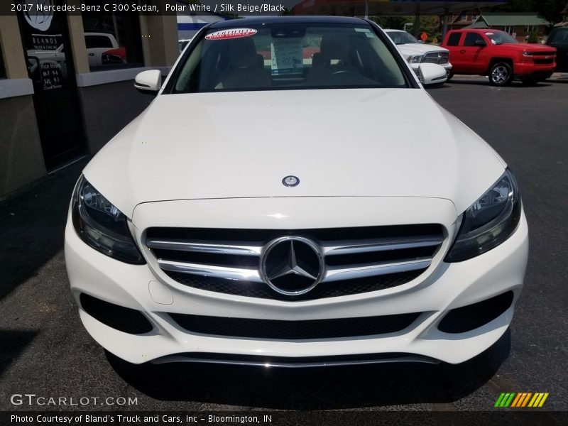 Polar White / Silk Beige/Black 2017 Mercedes-Benz C 300 Sedan