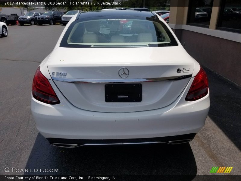Polar White / Silk Beige/Black 2017 Mercedes-Benz C 300 Sedan