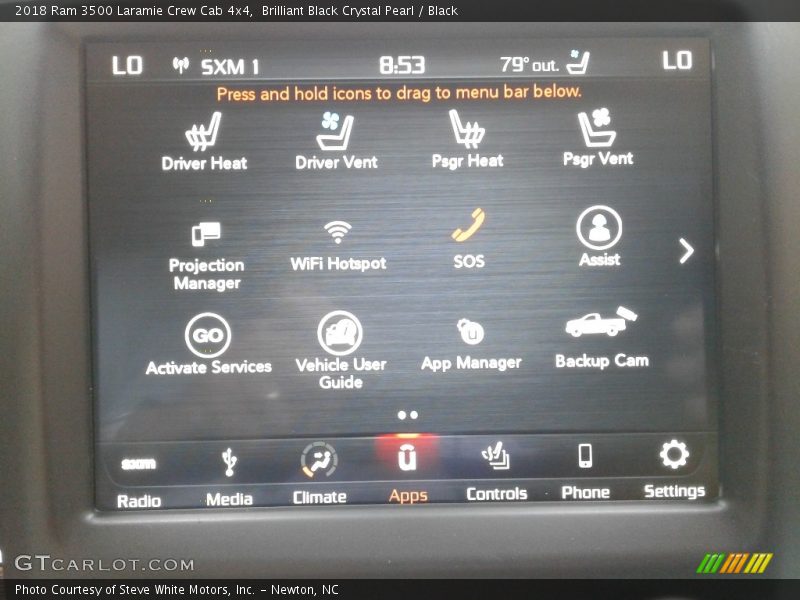 Brilliant Black Crystal Pearl / Black 2018 Ram 3500 Laramie Crew Cab 4x4