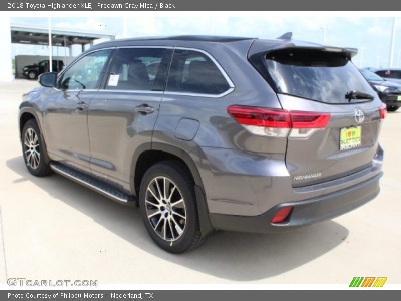 Predawn Gray Mica / Black 2018 Toyota Highlander XLE
