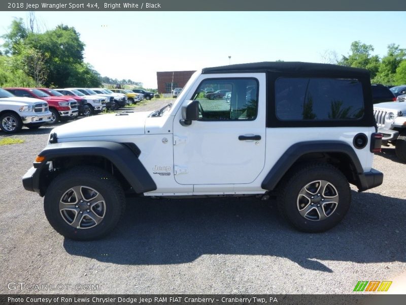 Bright White / Black 2018 Jeep Wrangler Sport 4x4