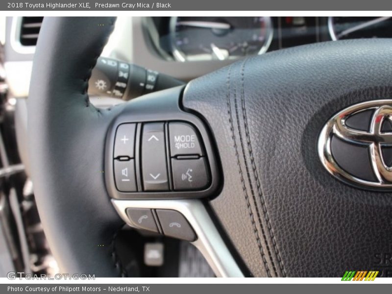 Predawn Gray Mica / Black 2018 Toyota Highlander XLE