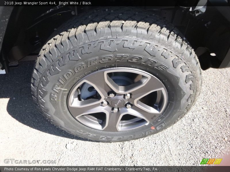 Bright White / Black 2018 Jeep Wrangler Sport 4x4