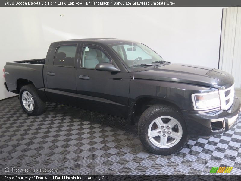 Brilliant Black / Dark Slate Gray/Medium Slate Gray 2008 Dodge Dakota Big Horn Crew Cab 4x4